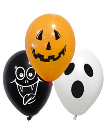 10 lateks balonov Spooky Halloween 28 cm