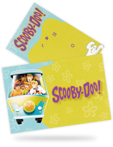 8 vabilnih kartic s Scooby-Doo Envolpess 10x16cm