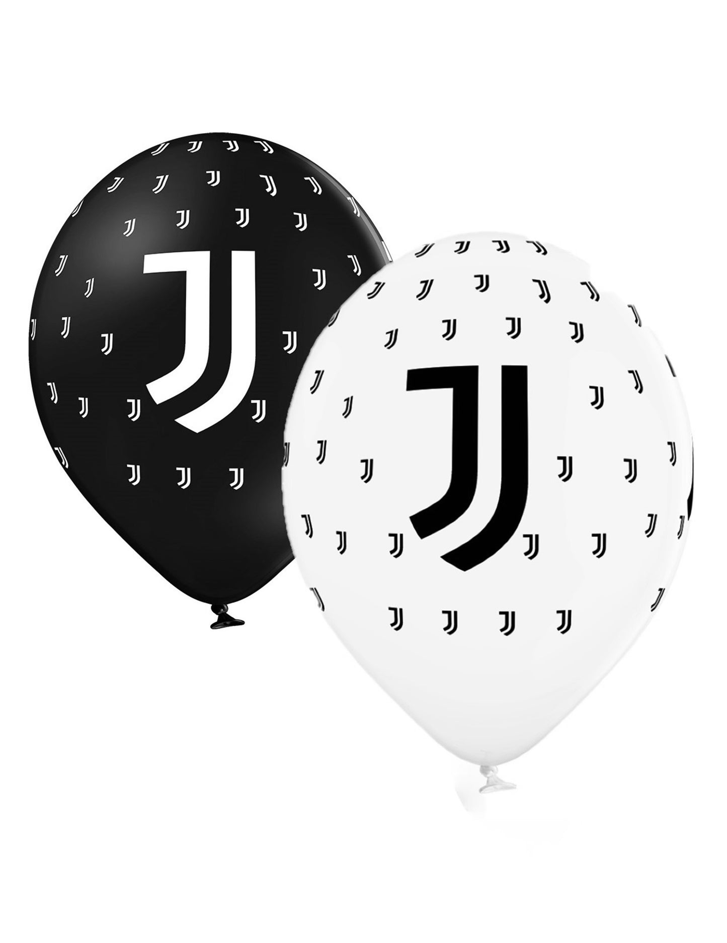 12 balonov lateks juventus črno -belo 30 cm