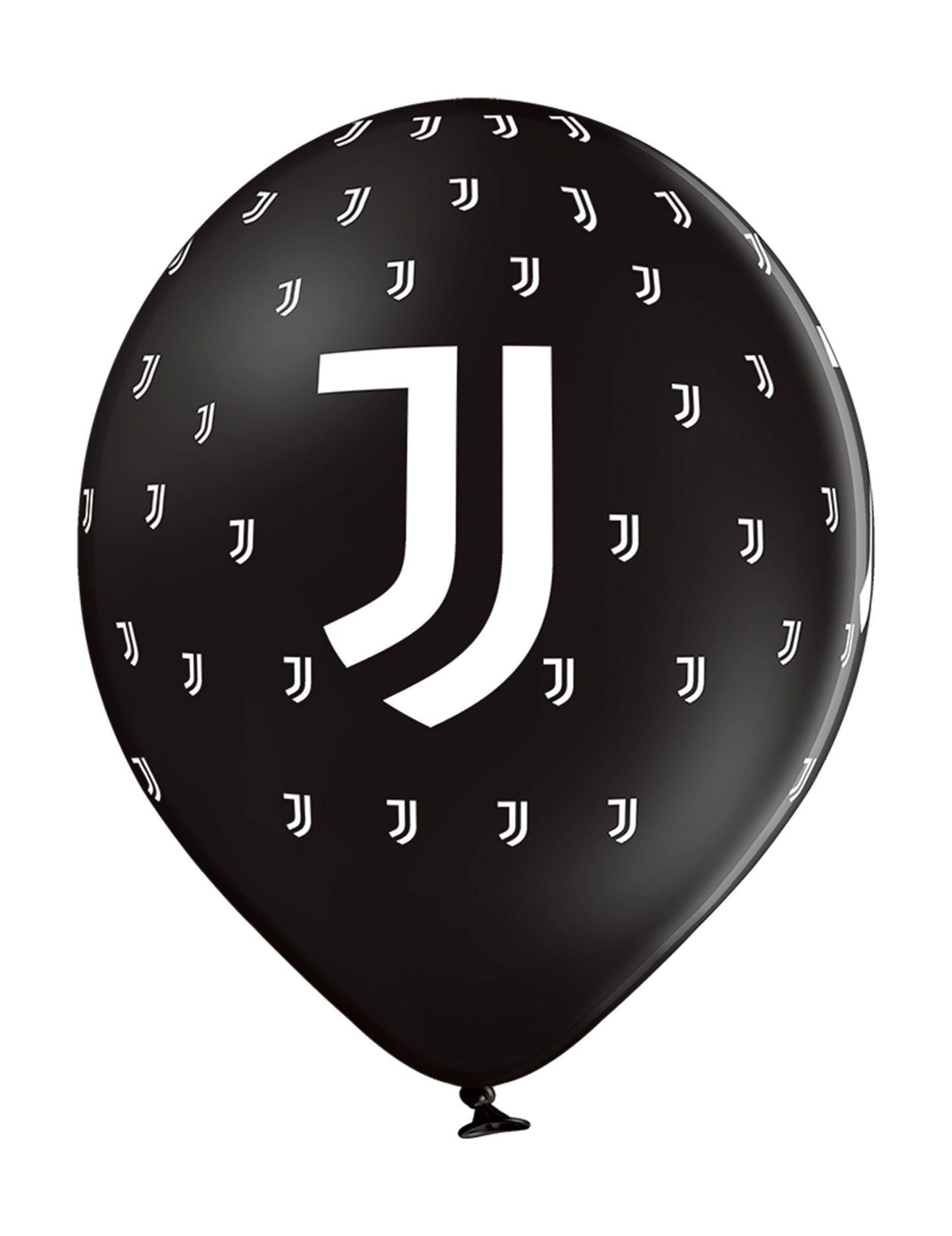 12 balonov lateks juventus črno -belo 30 cm