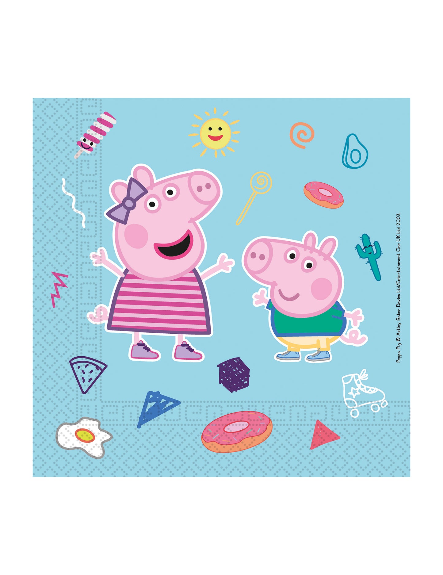 20 Peppa Pig 33 x 33 cm kompostirane papirnate brisače