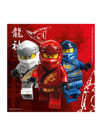 20 fsc lego ninjago 33 x 33 cm papirnate brisače