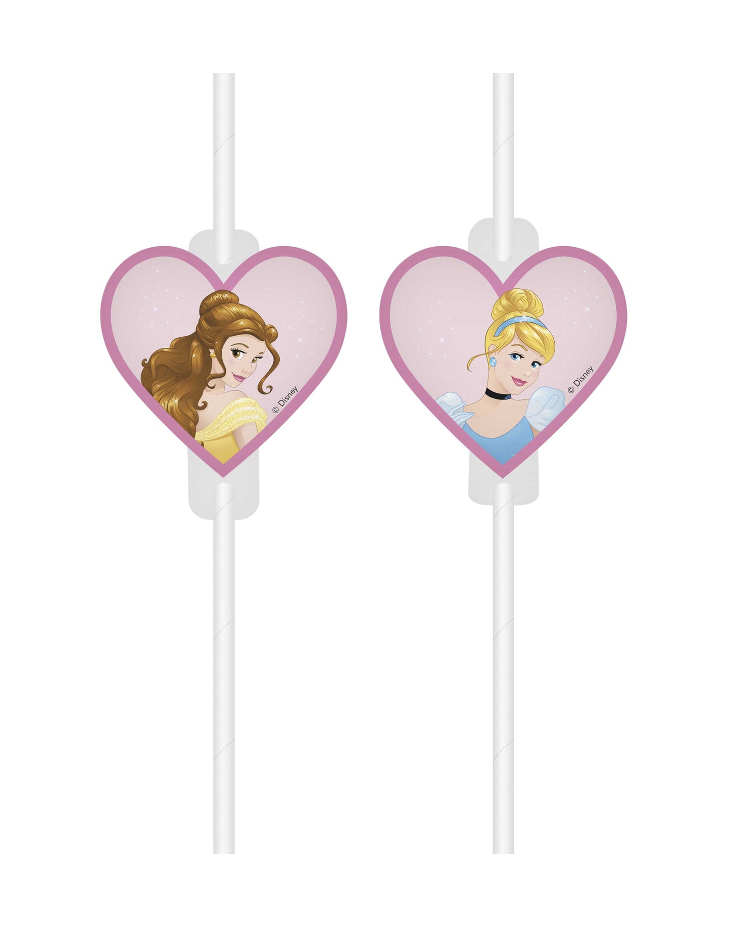 4 slamice medaljona v kartonskih princesah Disney Hearts