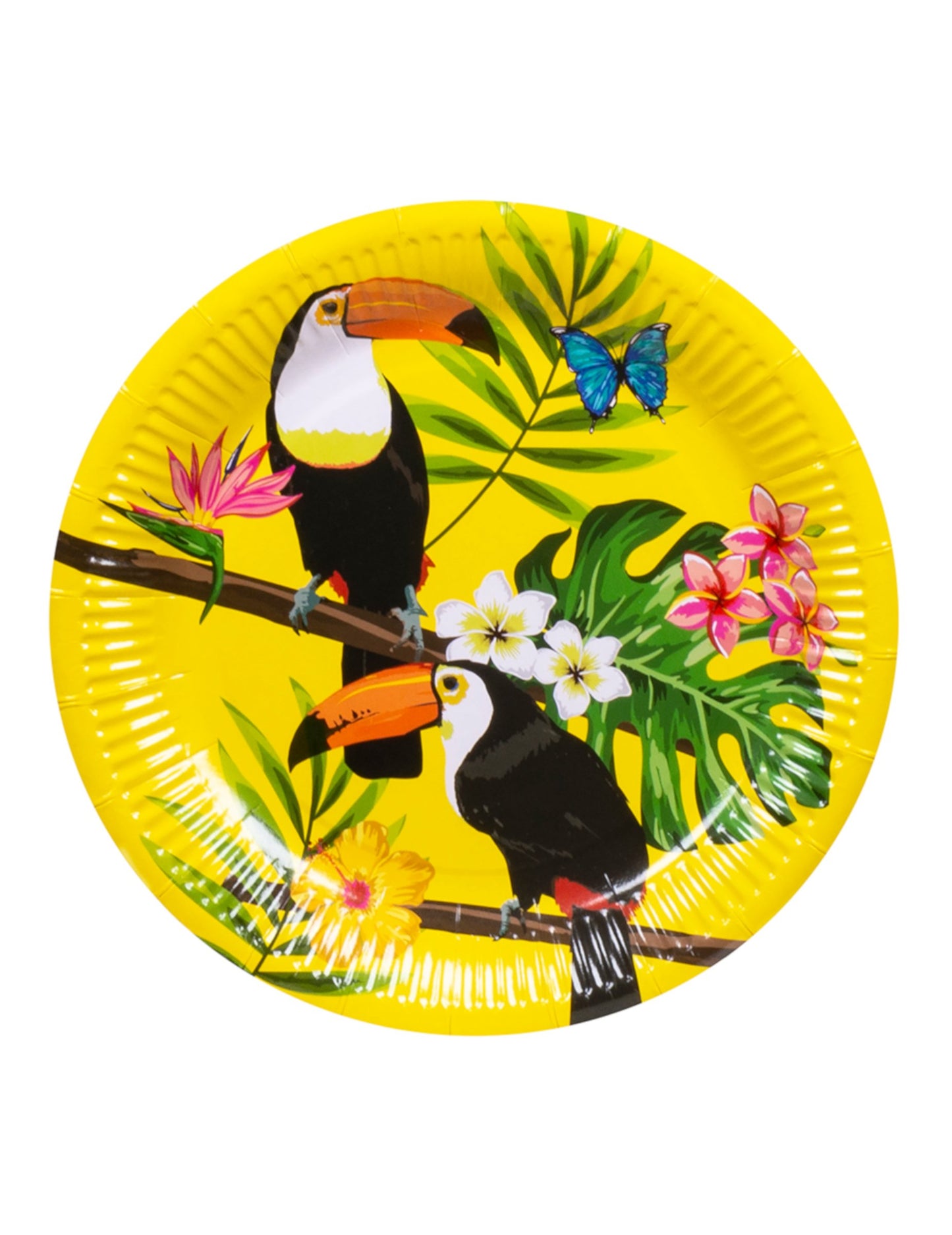 10 rumenih kartonskih plošč Toucan 23 cm