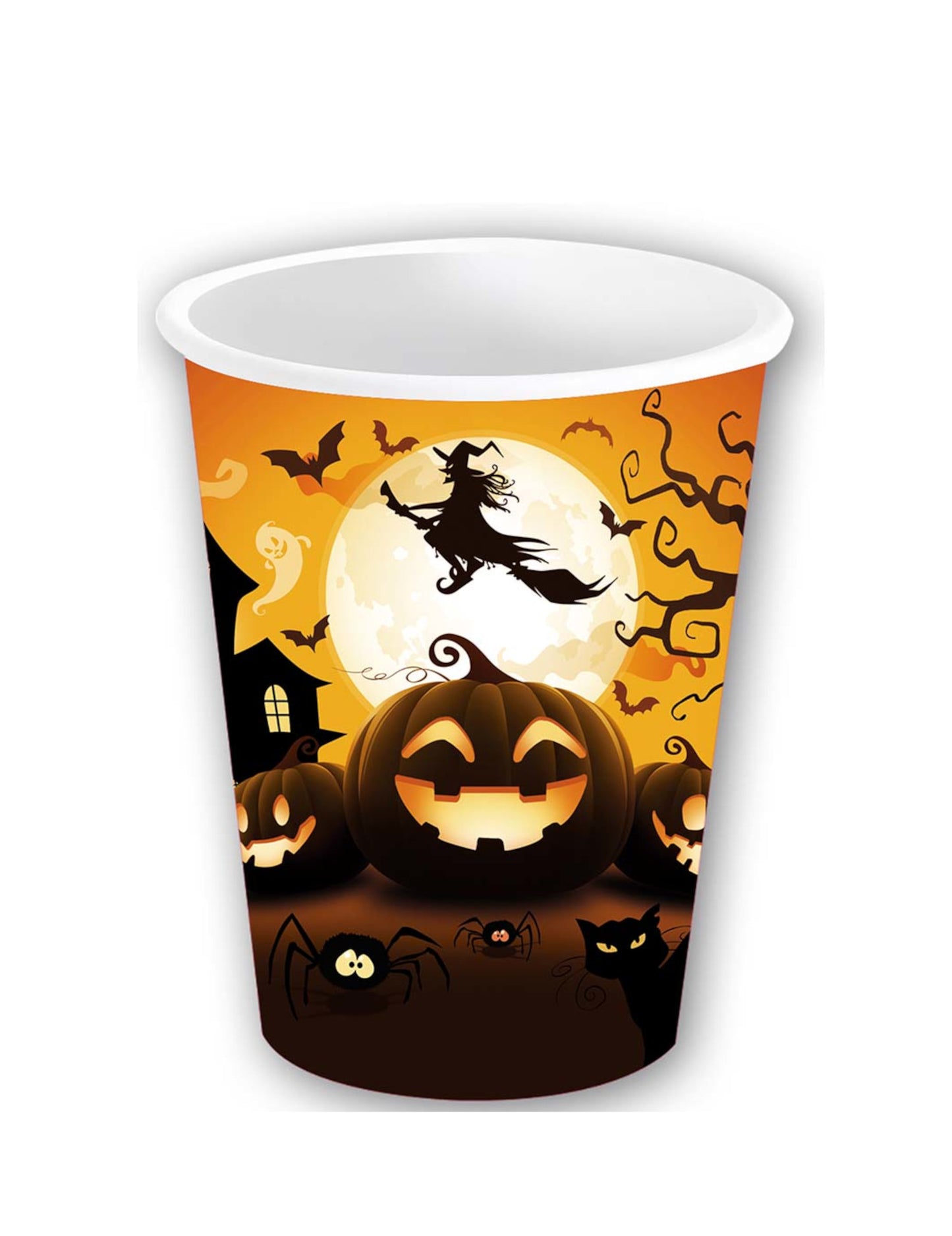 6 Halloween Bumpkin kartonske skodelice 240 ml