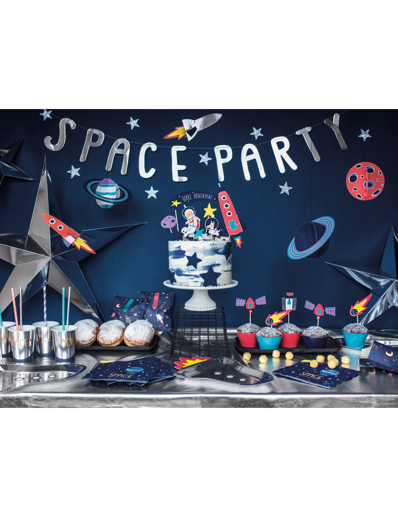 7 torte Toppers v Carton Space Adventure 9,5 - 24,5 cm