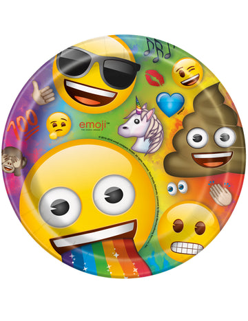 8 emoji mavrica 22 cm kartonske plošče emoji