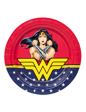 8 FSC Wonder Woman 23 cm kartonske krožnike