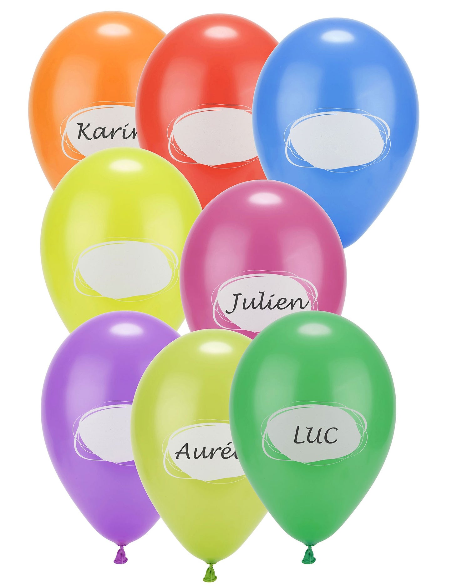 8 balonov iz lateksa za personalizacijo 30 cm