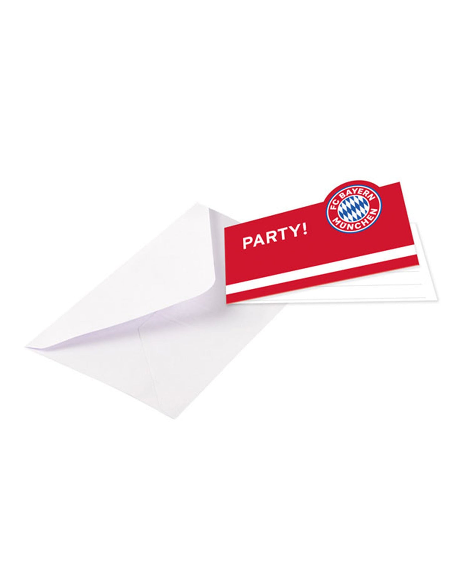 8 vabilnih kart z ovojnicami FC Bayern München 13 x 8 cm