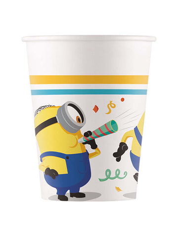 8 kartonskih skodelic Minions 200 ml