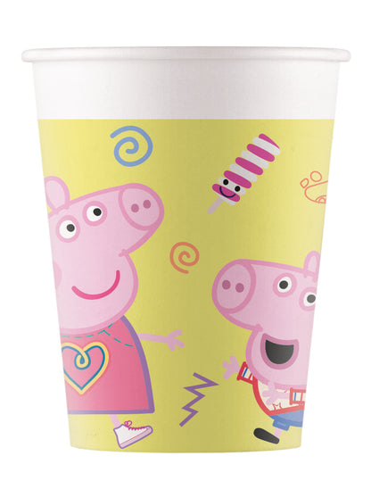 8 Peppa Pig 200 ml kartonskih skodelic