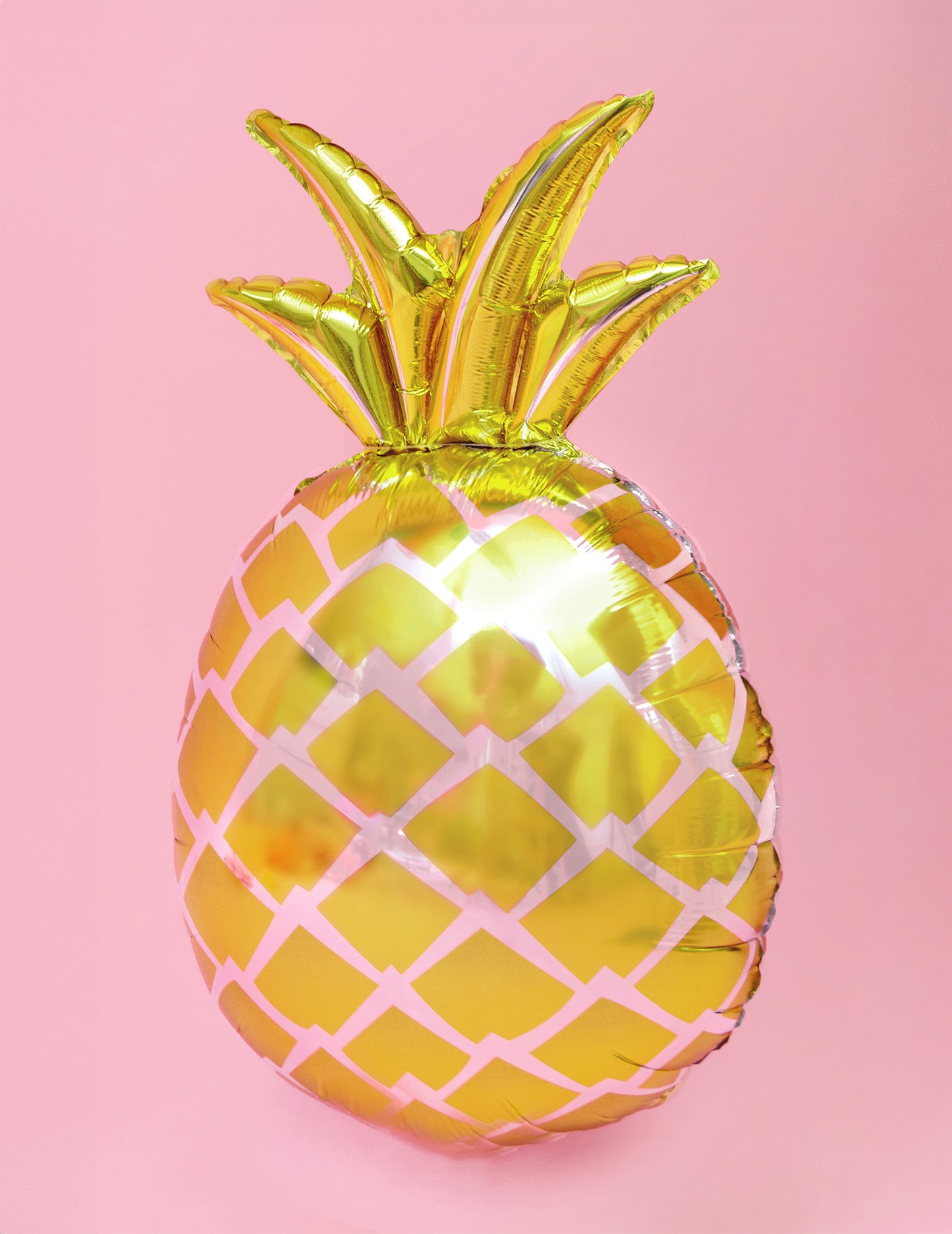 Zlati ananas aluminijast balon 48 x 67 cm