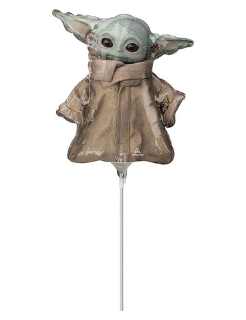 Otroški aluminijast balon Yoda Mandalorian 23 cm