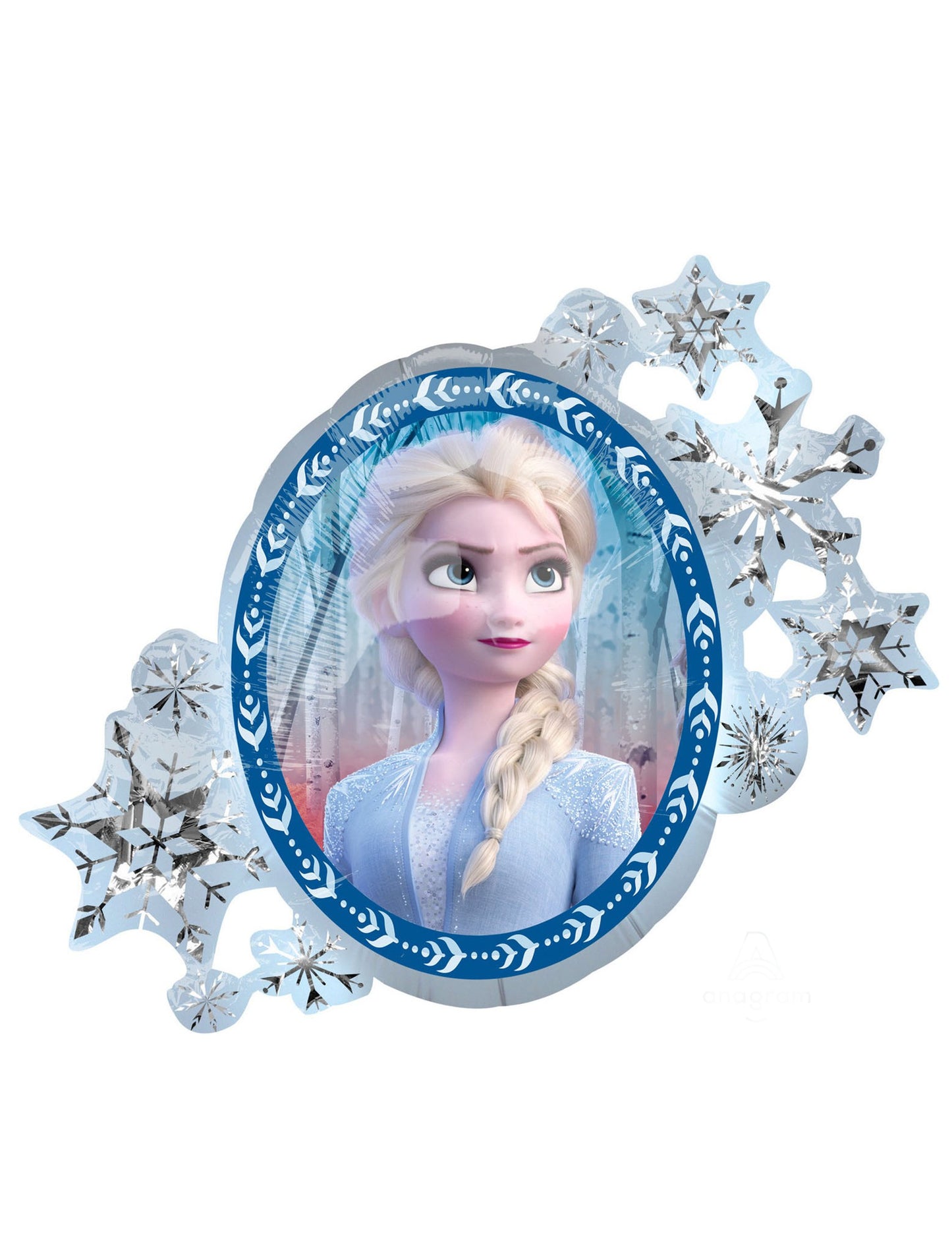 Recto Back Aluminium Ball Elsa in Anna Snow Queen 2 76 x 66 cm