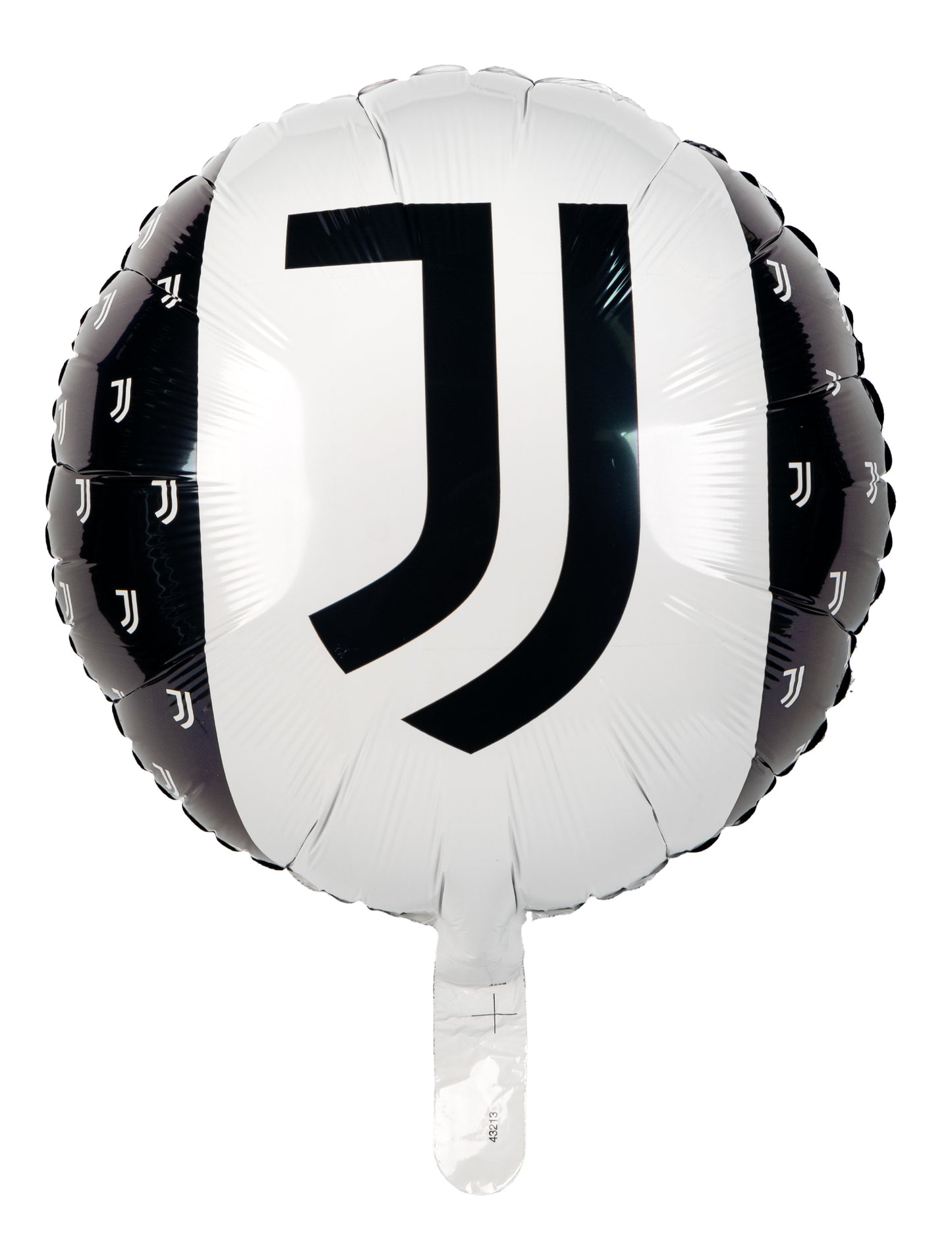 Črno -beli aluminijast balon Juventus 43 cm