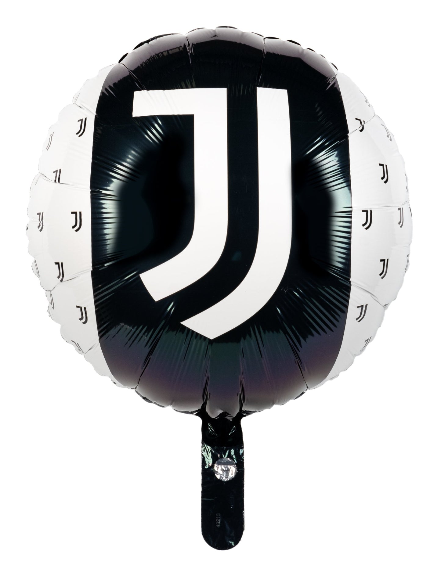 Črno -beli aluminijast balon Juventus 43 cm