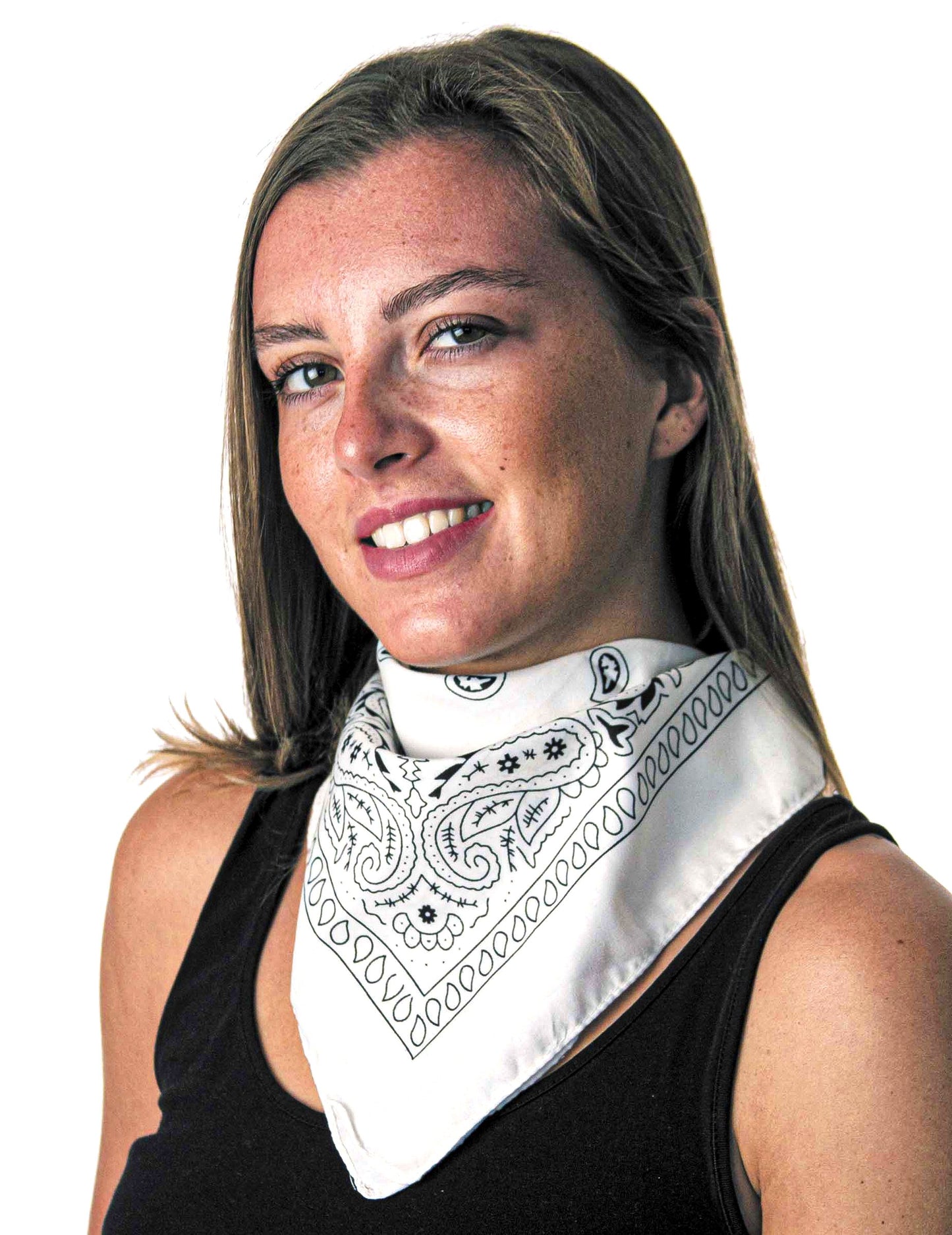 Odrasla bela bandana