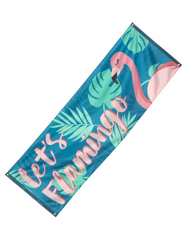 Banner Let's Flamingo Flamingo Tropic v tkanini 74 x 220 cm