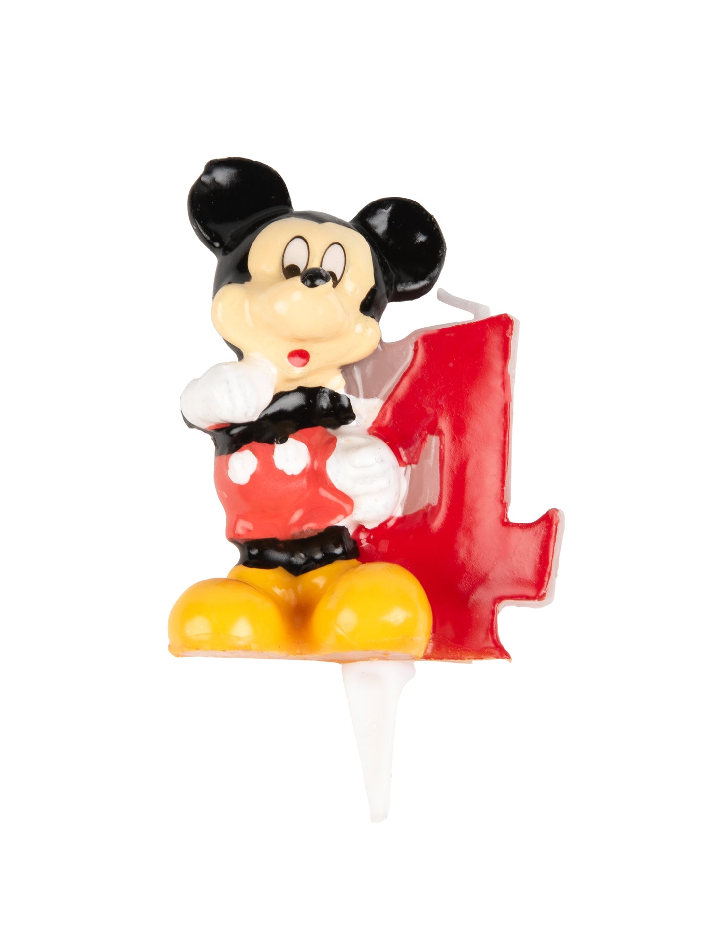 Sveča številka 4 mickey 6,5 cm