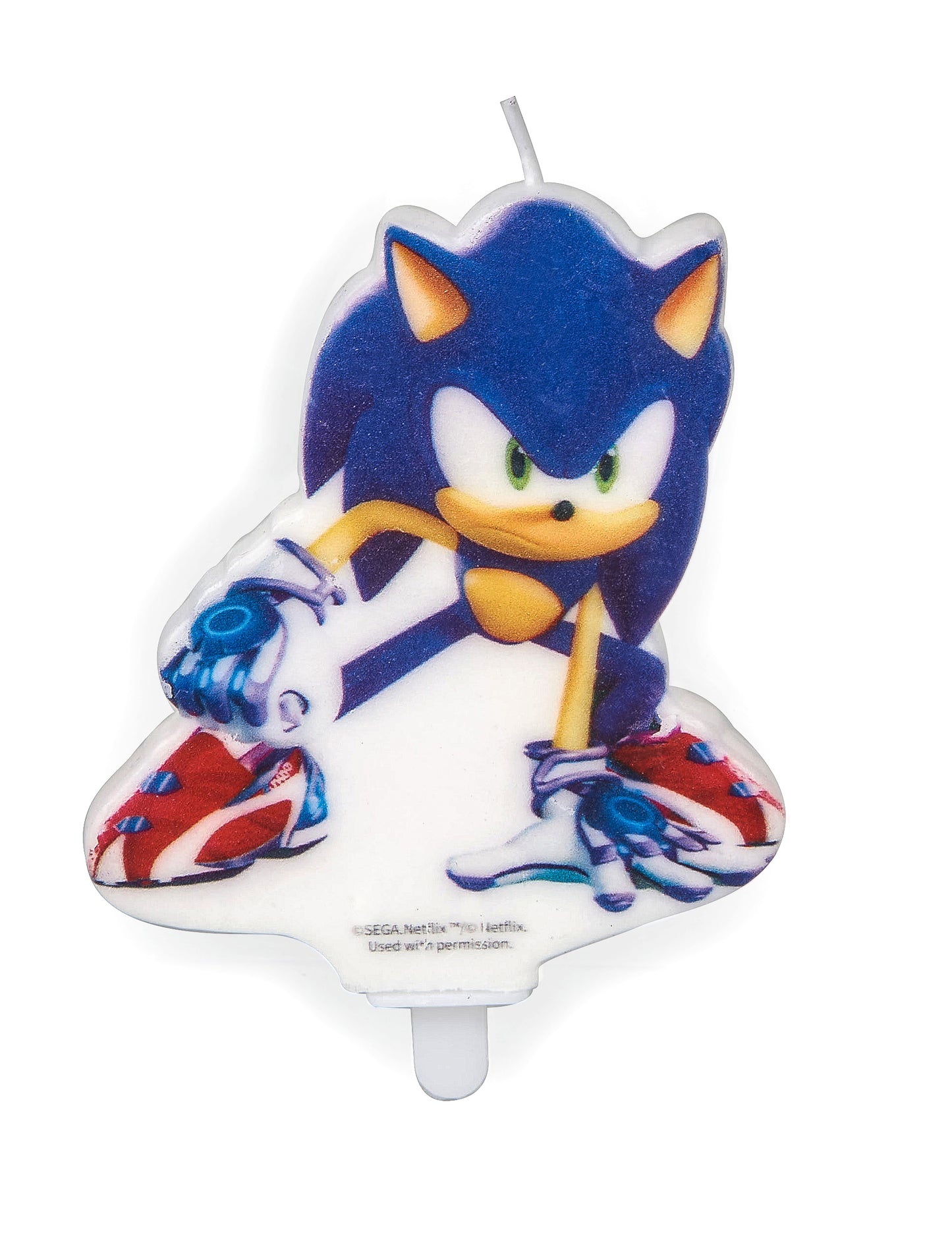 Sonic Prime 9 cm rojstnodnevna sveča