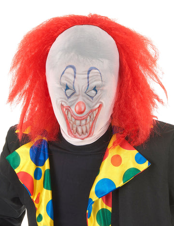 Klown kapuca z halloween odraslimi lasmi