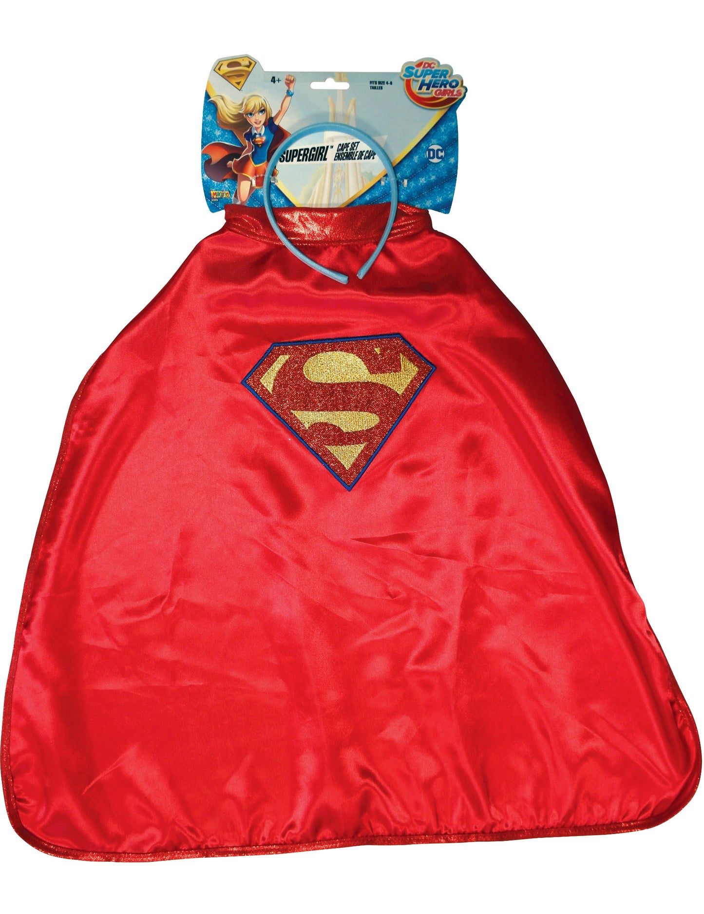 Cape and Headband Supergirl Super Hero Girls Children