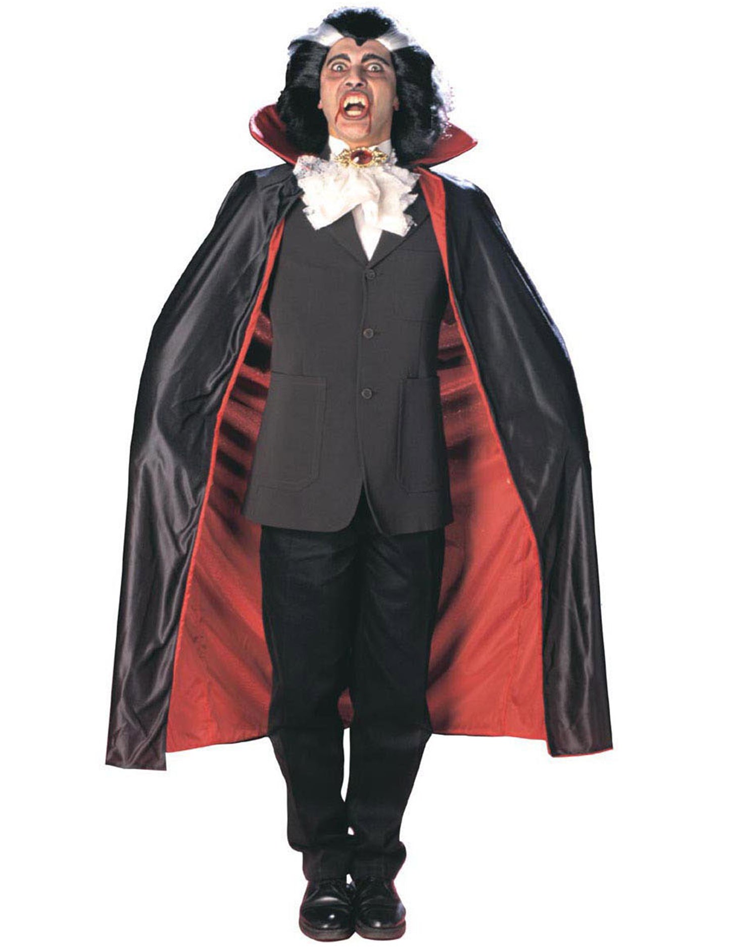 Reverzibilni vampirski saten rt 125 cm Halloween Adult