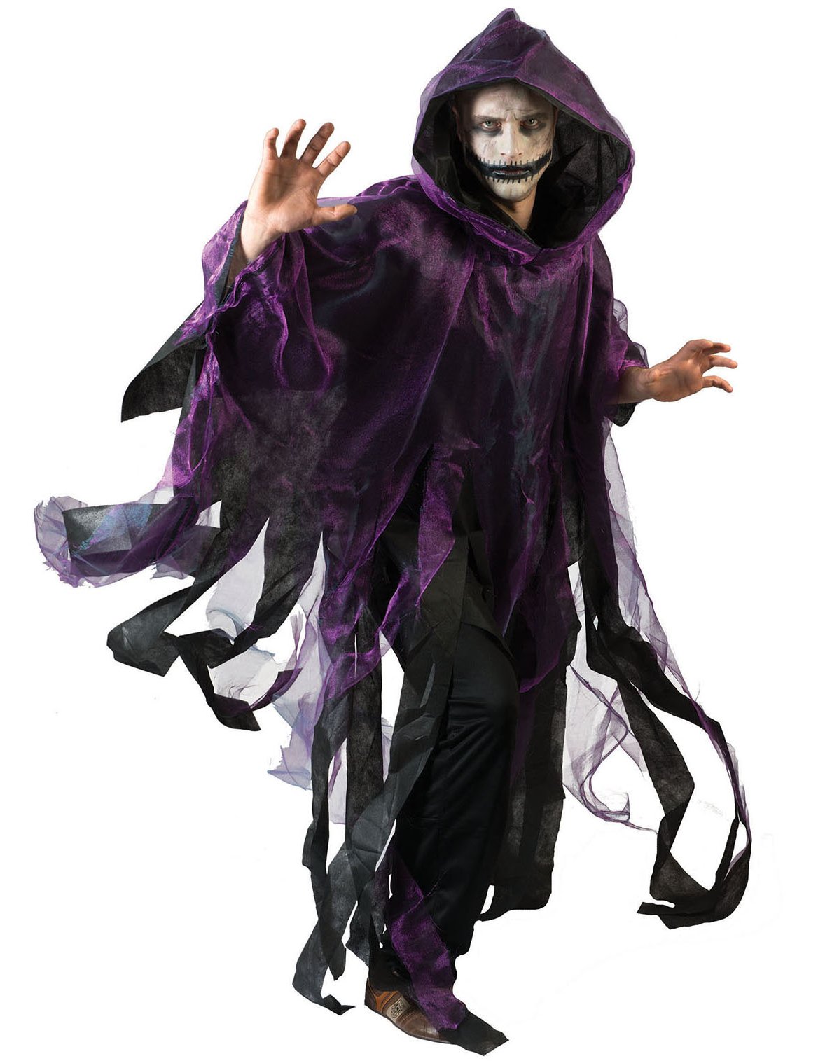 Halloween Violet in Black Adult Cape