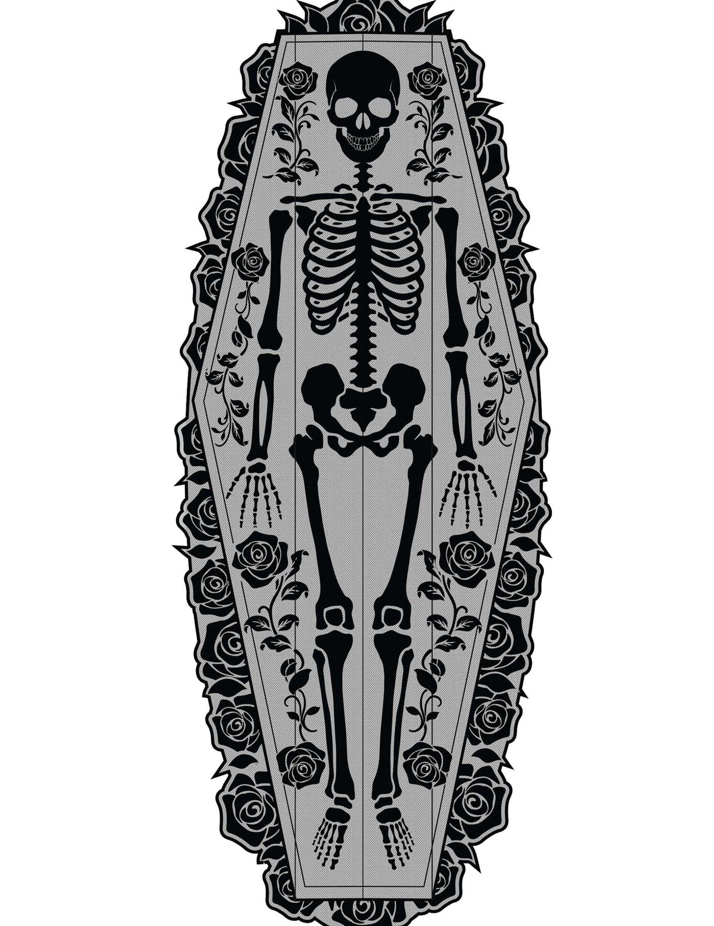 Skeletna miza v čipki 180 x 60 cm