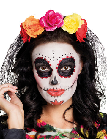 Velike odrasle vrtnice Dia de los Muertos