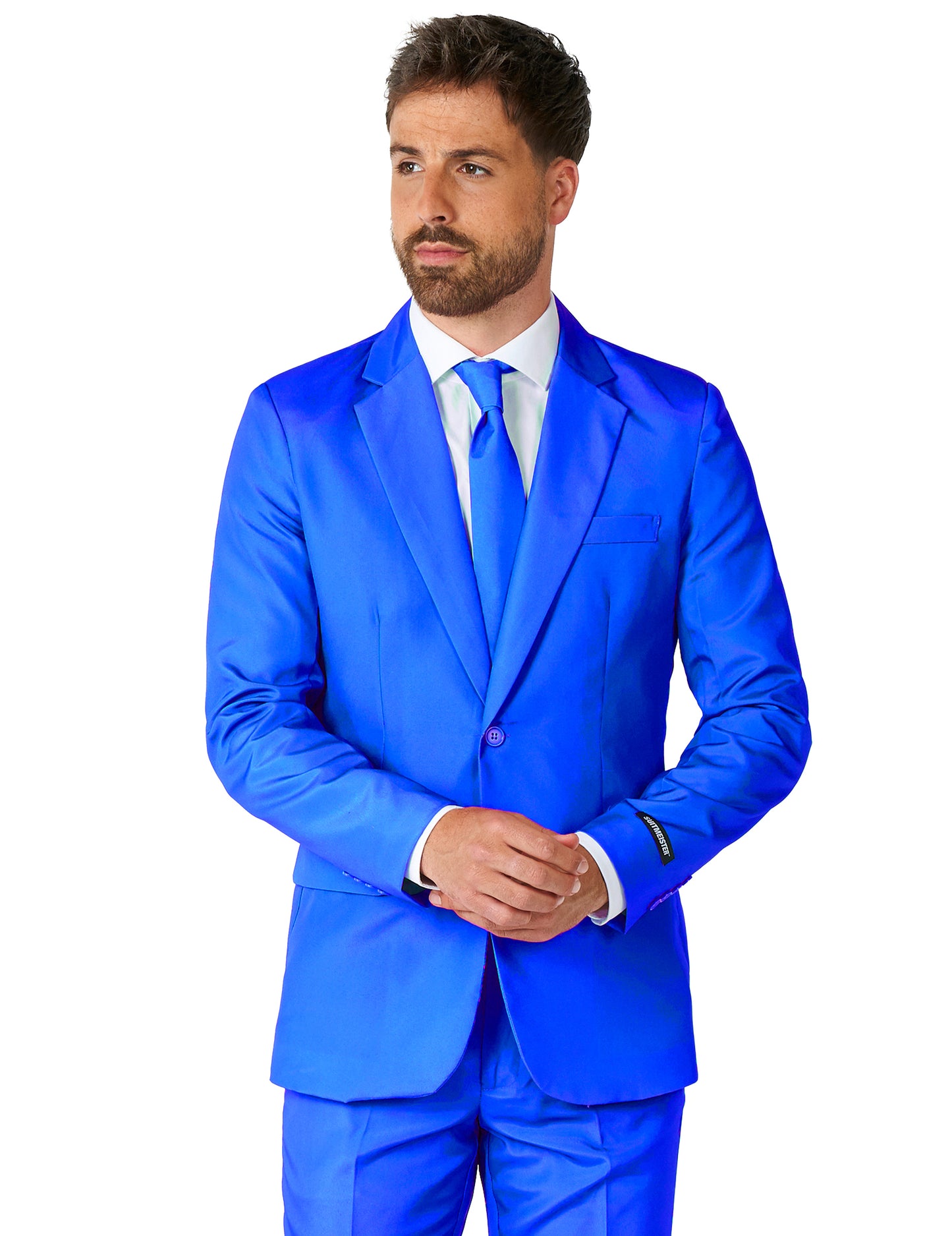 Kostum g. Solid Bleu Man Suitmeister