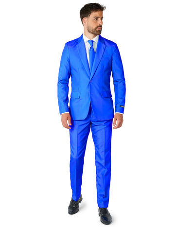 Kostum g. Solid Bleu Man Suitmeister