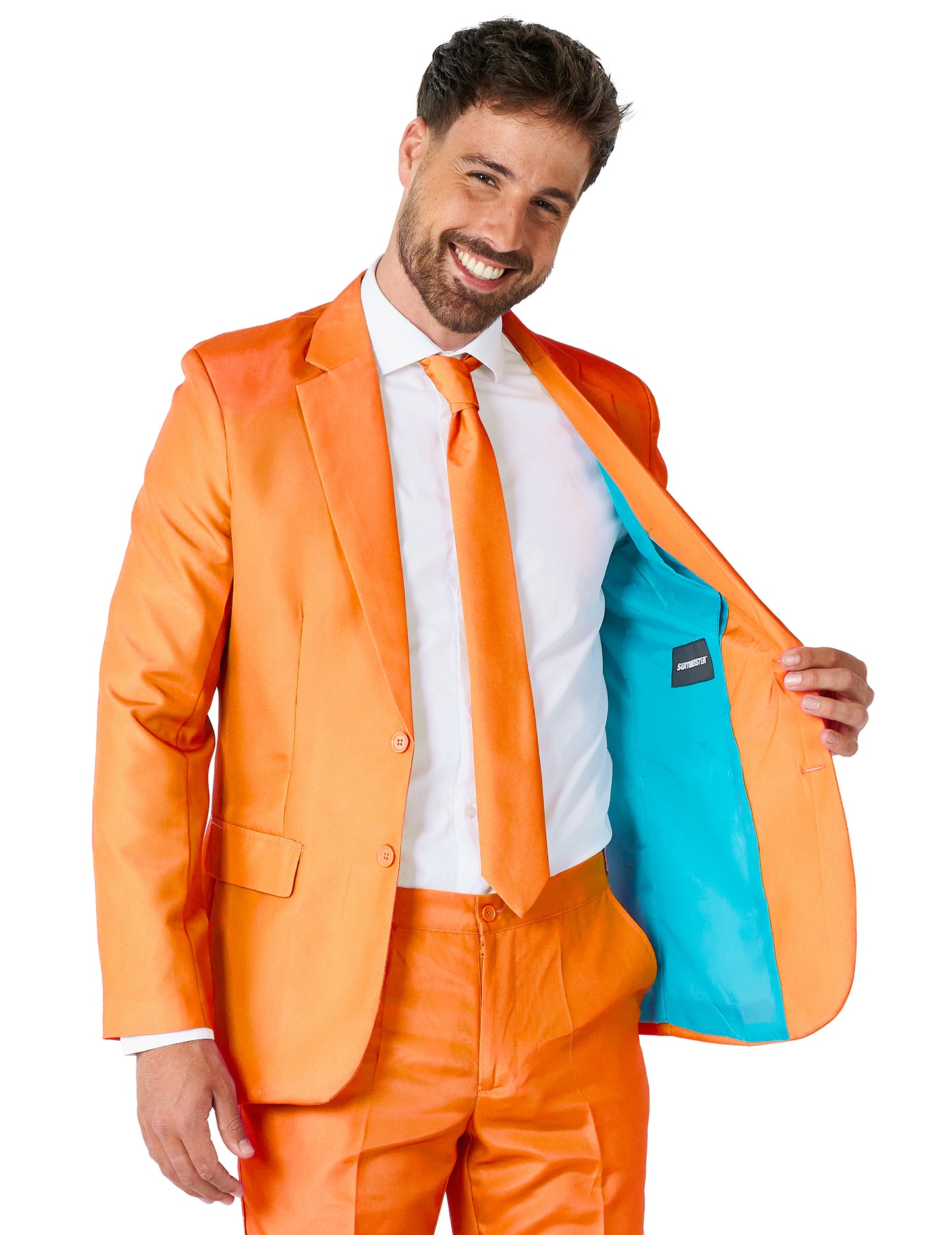 Kostum g. Solid Orange Man Suitmeister