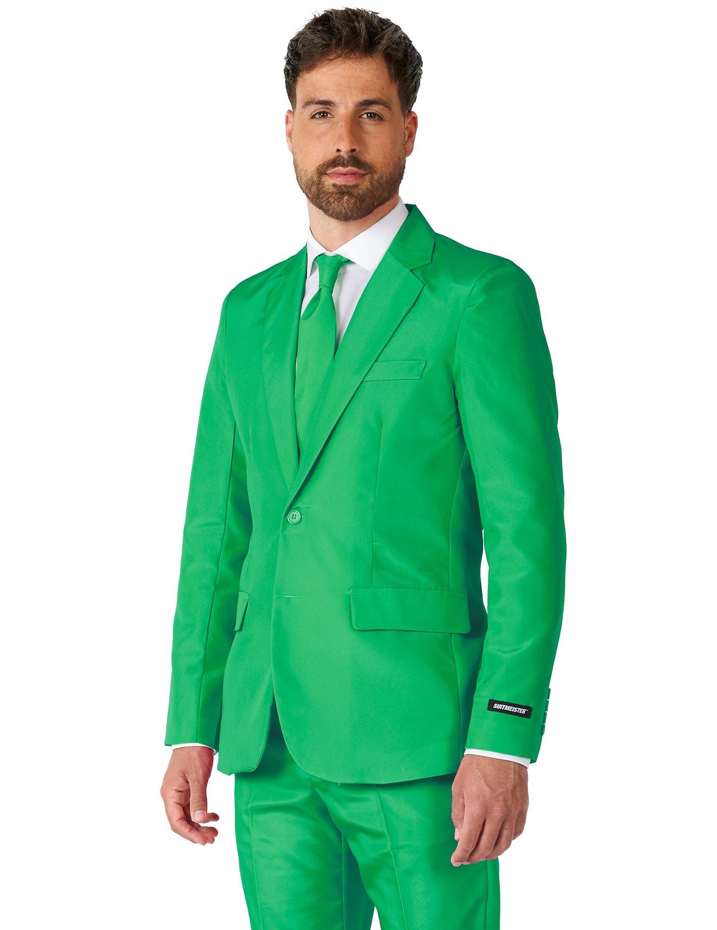 Kostum g. Solid Vert Homme Suitmeister