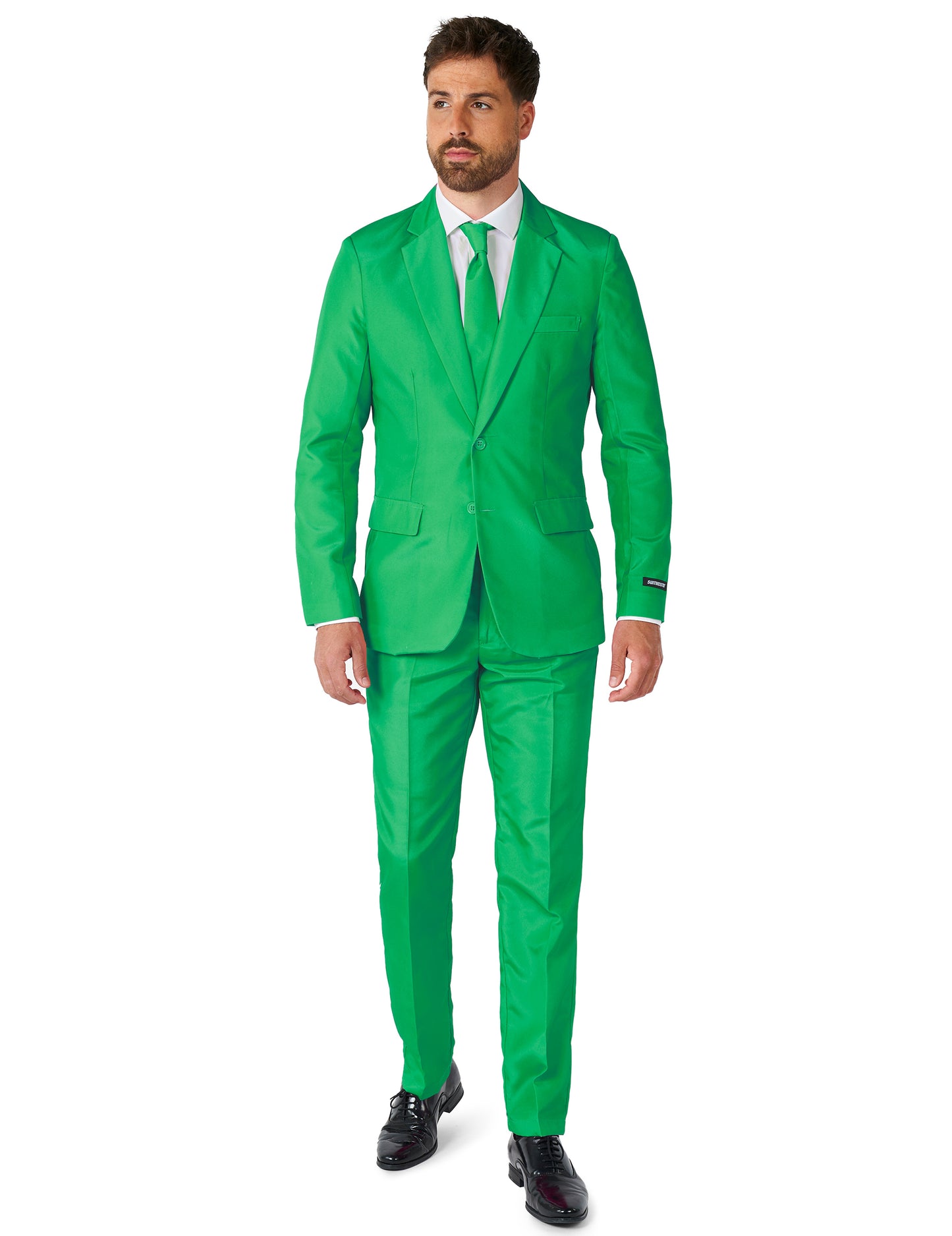 Kostum g. Solid Vert Homme Suitmeister