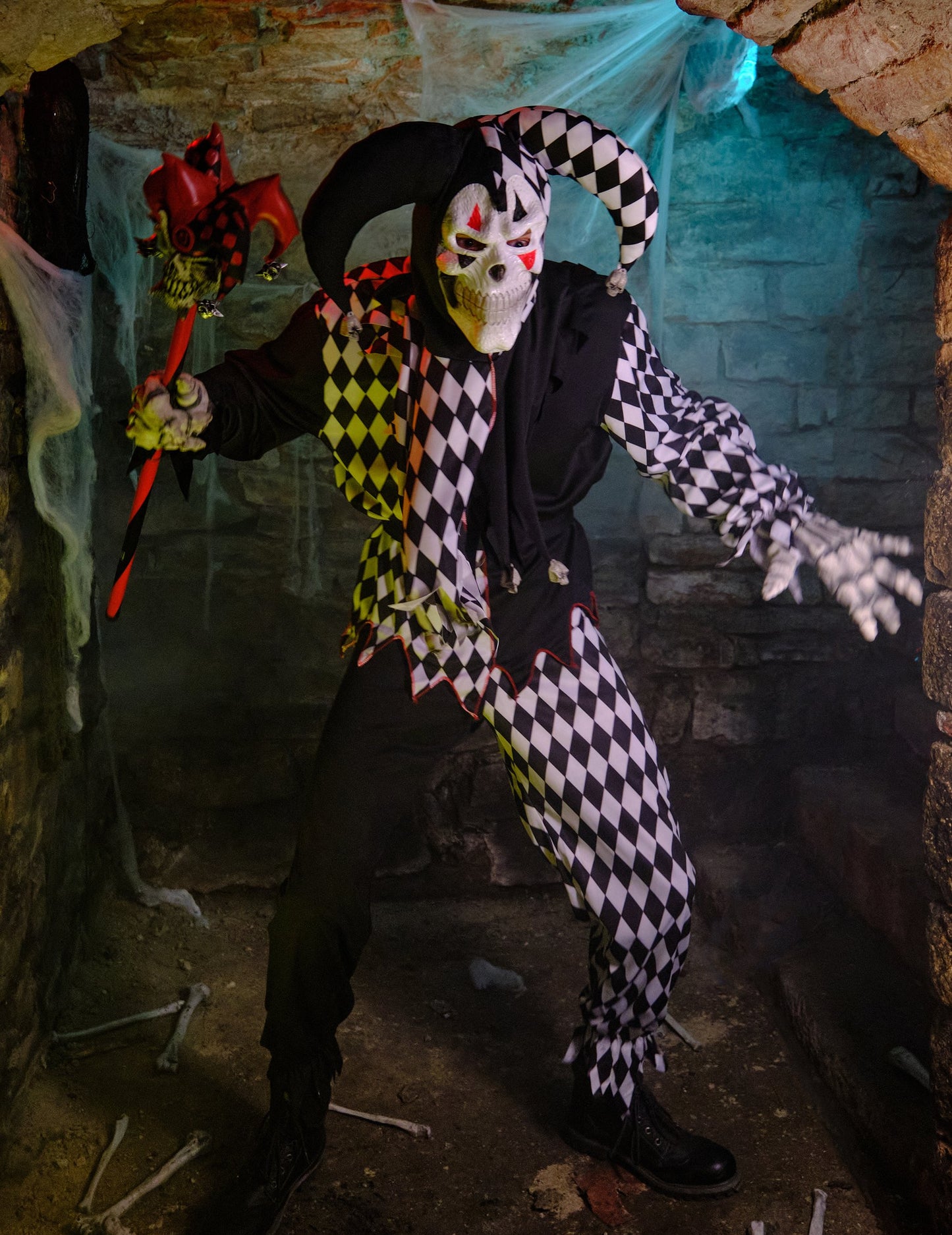 Halloween Black Man Klown preobleka