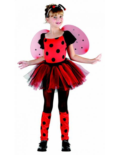 Rdeča ladybug preoblečena z Tutu Girl