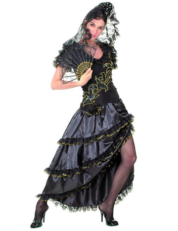 Flamenco Dancer Dancer Dancer Black and Gold