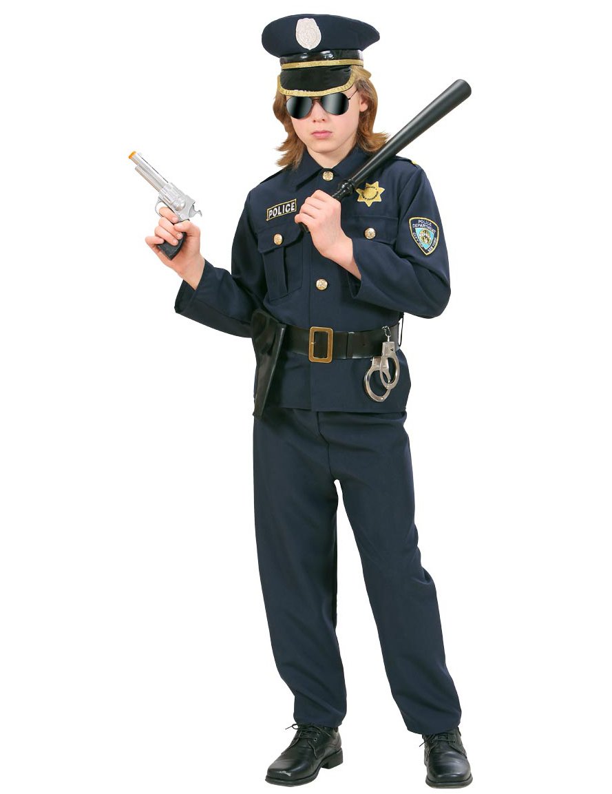 Navy Boy Boy Blue Police Costume