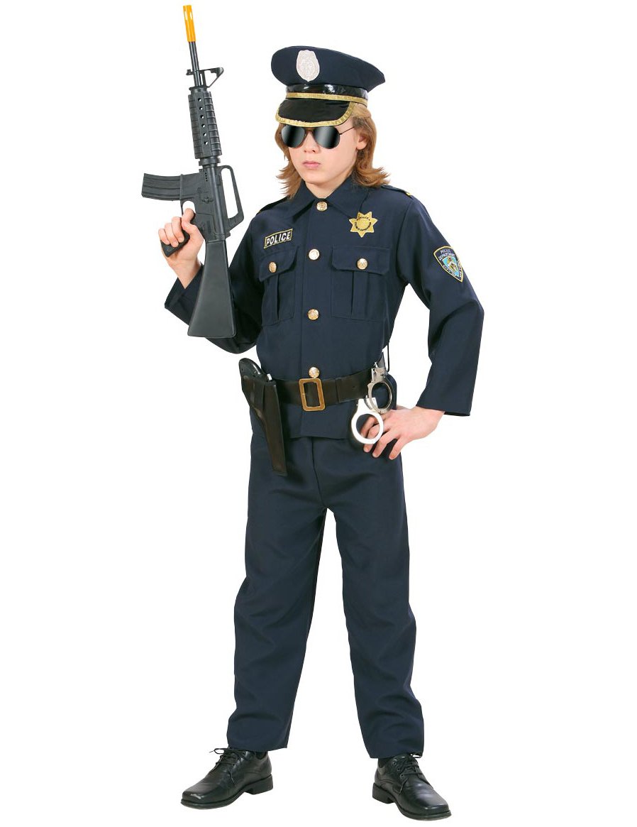 Navy Boy Boy Blue Police Costume