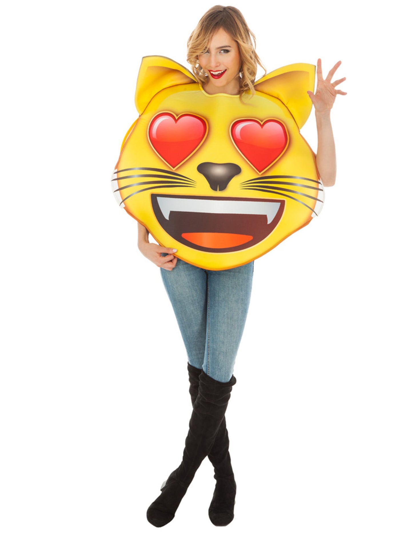 Emoji preoblečena mačka coeur odrasla oseba