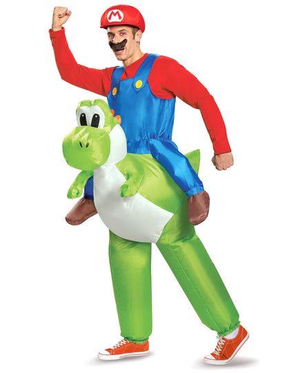 Mario napihljiv kostum na Yoshi Nintendo Adult