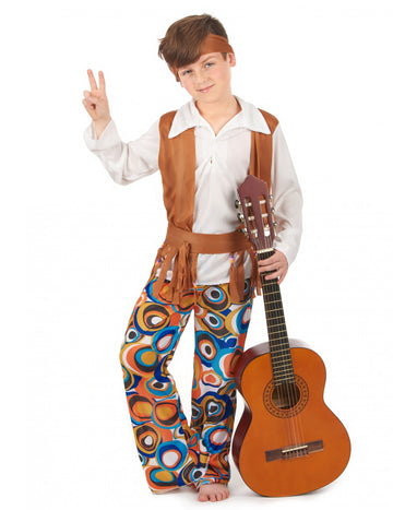 Brown Boy Hippie Costume