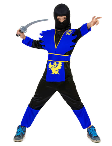 Fant Boy Blue Ninja kostum