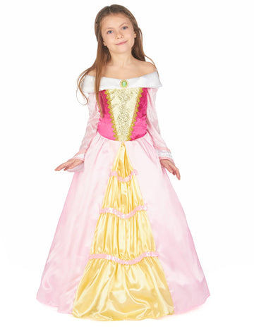 Princess kostume satenasta obleka dekle