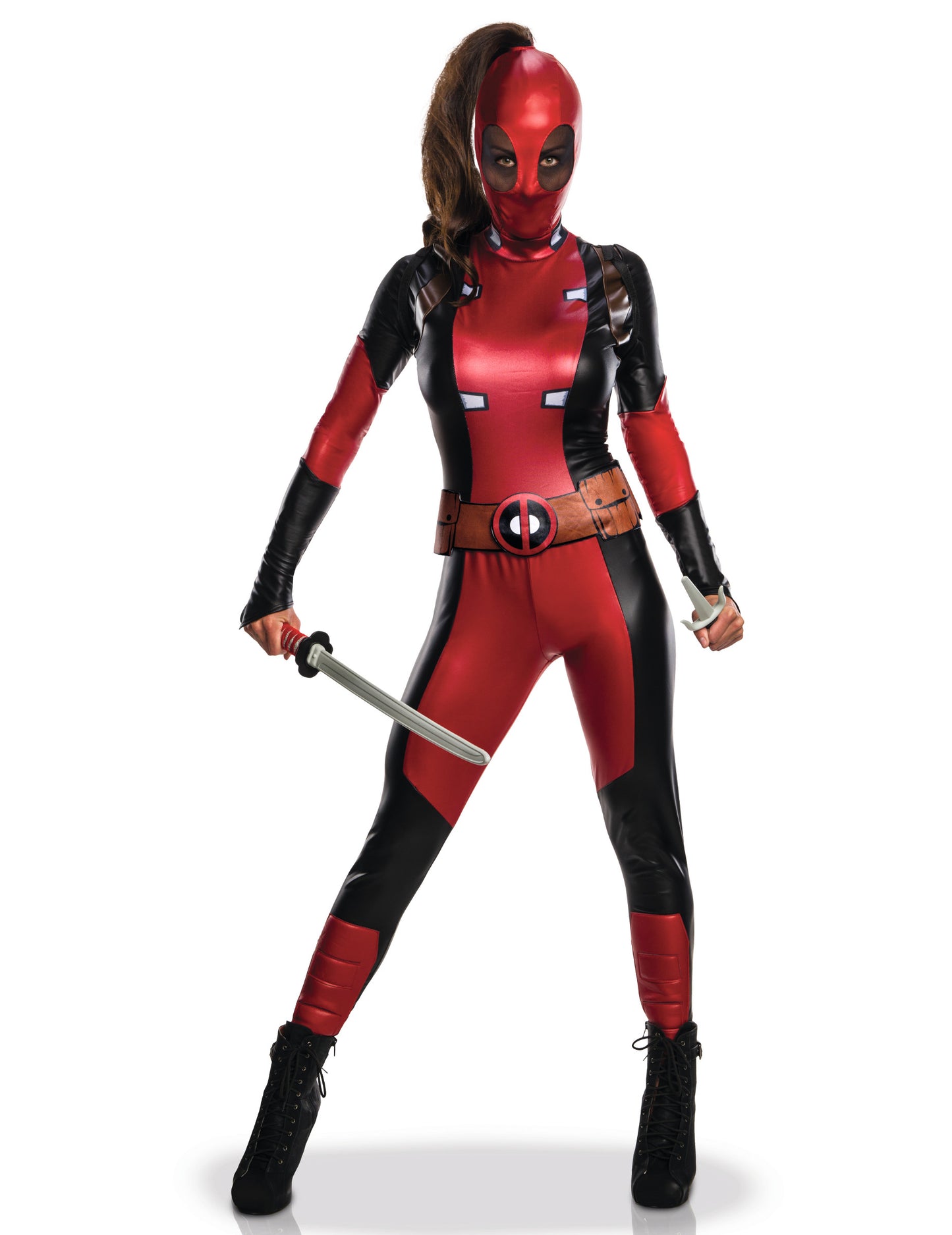 Seksi preoblečena Lady Deadpool Woman