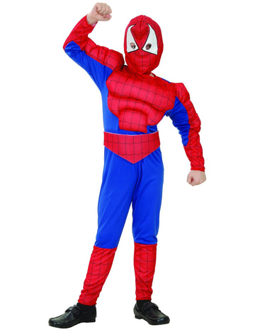 Super Hero Costume Man Spider Boy