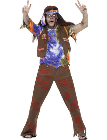 Hippie Halloween Hippie Zombie Costume