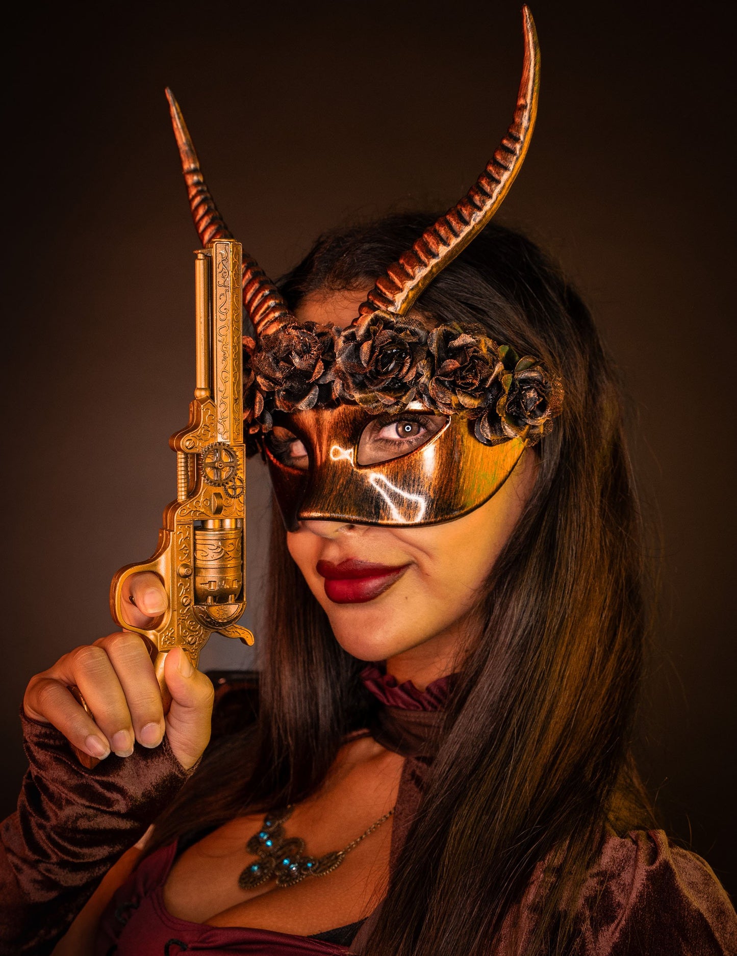 Napol seksi maska ​​Steampunk Adult